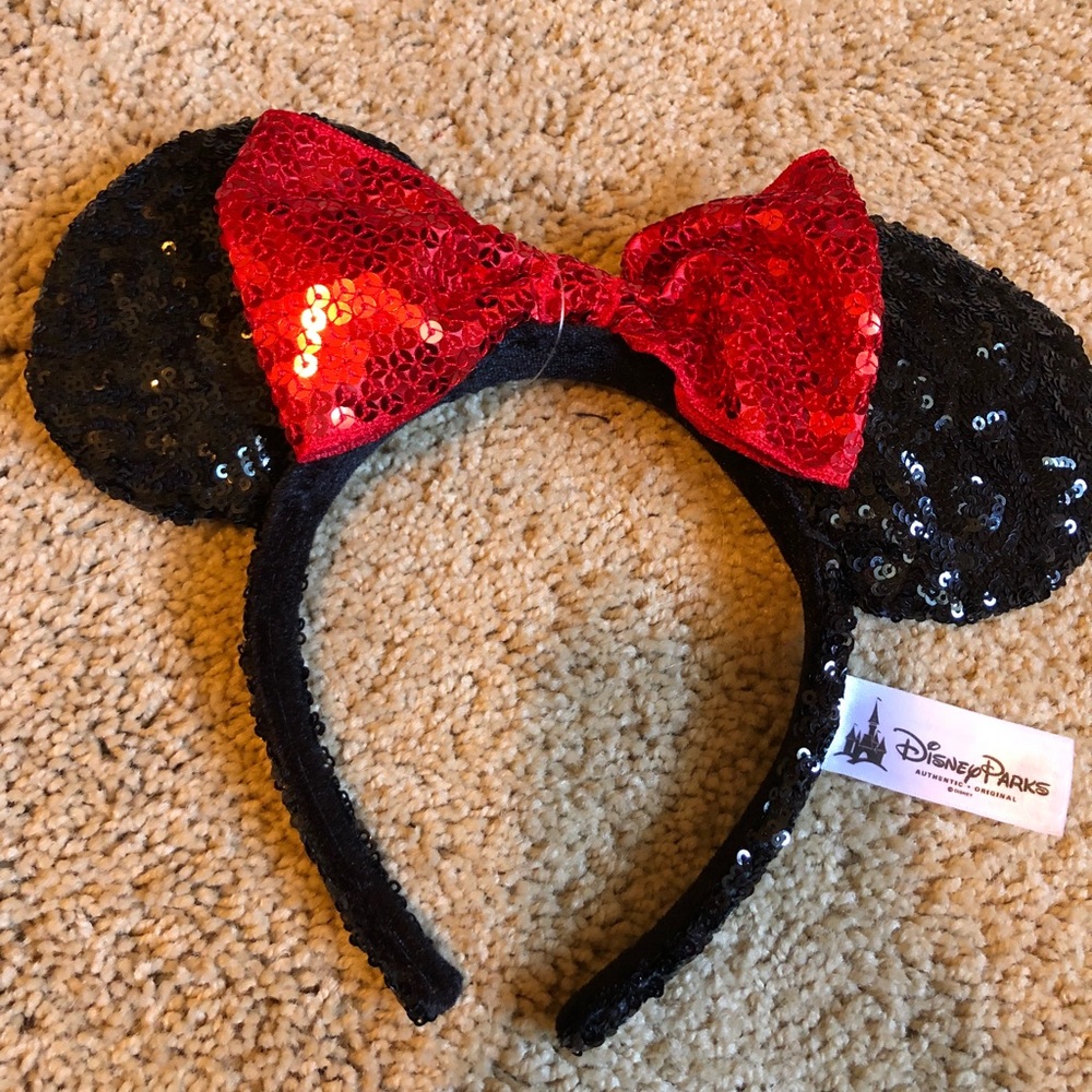 New Sequin Minnie Mouse Ears